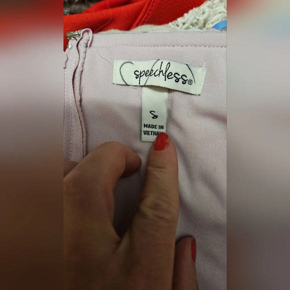 Speechless Pastel floral chiffon strapless maxi dress. Size small NWT - Picture 7 of 10